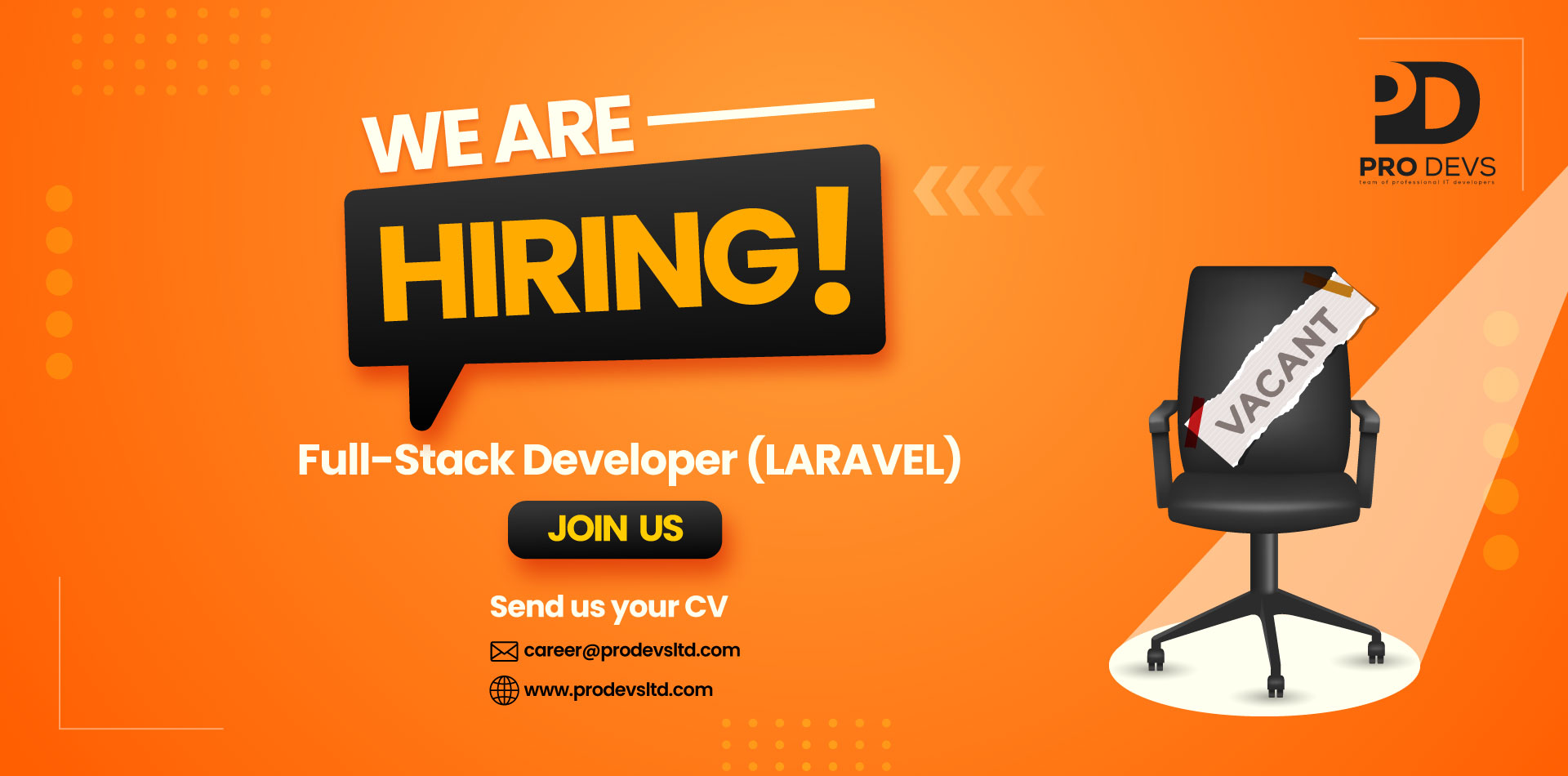 Full-Stack Developer (Laravel) - Pro Devs